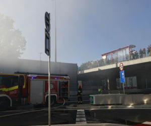 Pożar autobusu miejskiego Al. Stanów Zjednoczonych