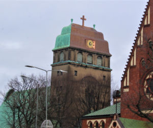 Zegar na wieży Sanktuarium NSPJ w Szczecinie