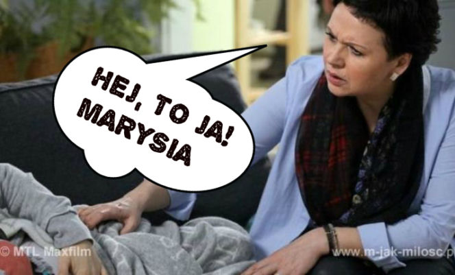 M jak miłość odc. 1062. Marysia Rogowska (Małgorzata Pieńkowska)