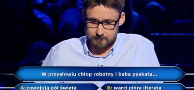 Przysłowie Chłop robotny i baba pyskata... Odpowiedź na pytanie z Milionerów 
