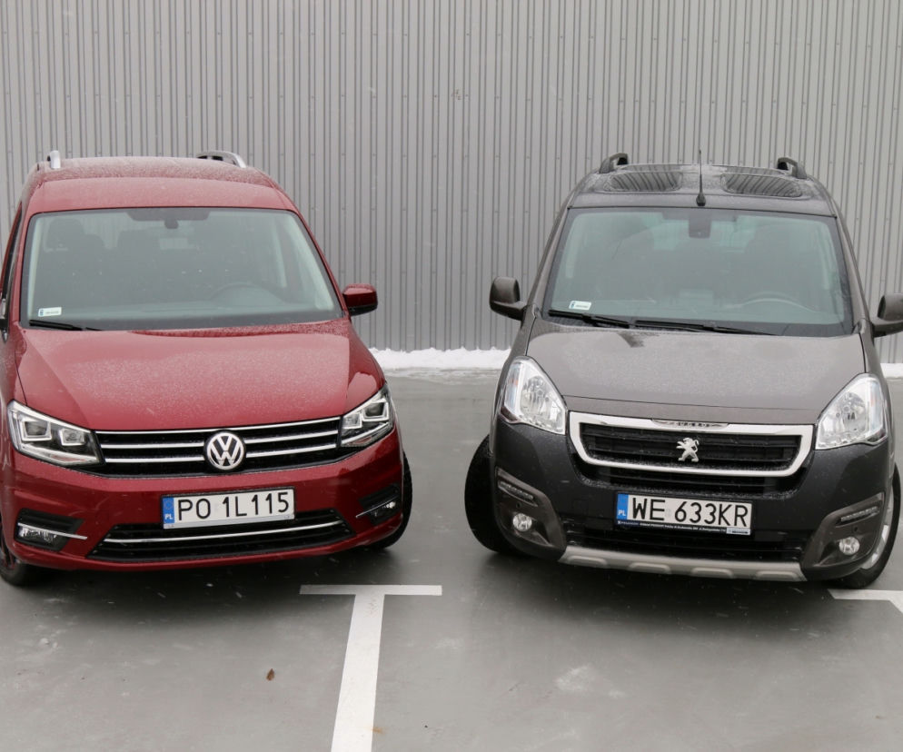 Volkswagen Caddy Trendline 2.0 TDI vs. Peugeot Partner Tepee 1.6 BlueHDi