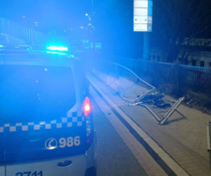 Nocny wypadek na Moście Gdańskim w Warszawie