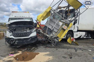 Wypadek na A1 pod Częstochową
