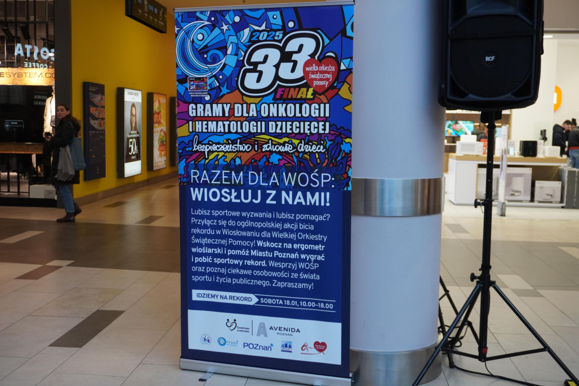 Wiosłowanie dla WOŚP w Poznaniu