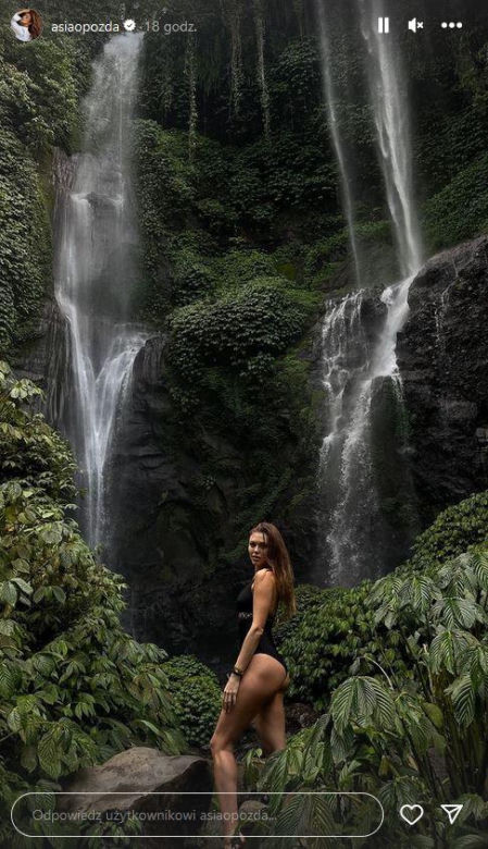 Joanna Opozda zarabia na Bali