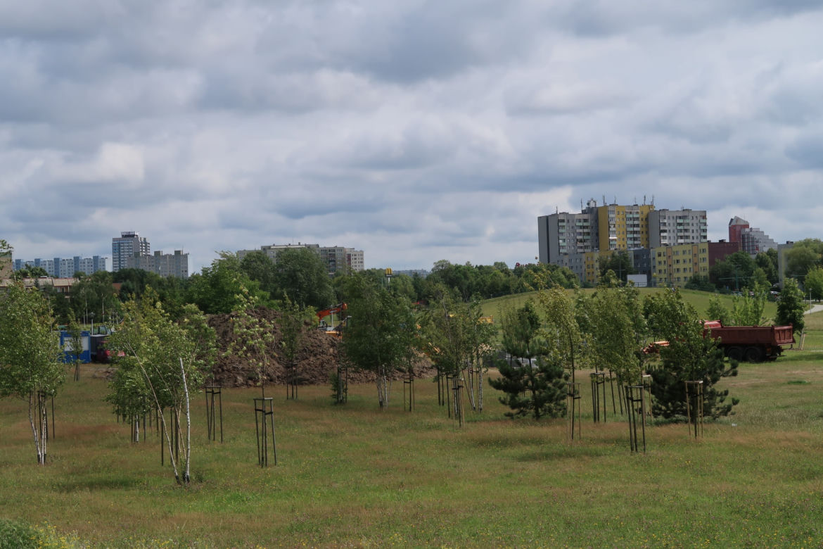 Park Jaworek w Tychach zamienił się w wielki plac budowy [ZDJĘCIA]