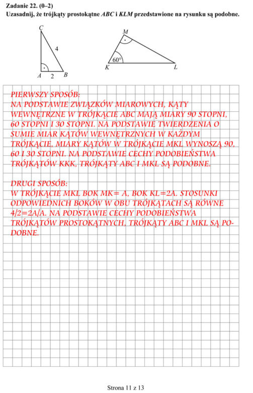 egzamin gimnazjalny 2014 matematyka