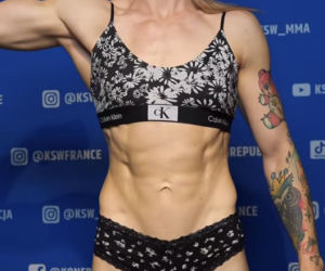 Wiktoria Czyżewska i Sara Luzar-Smajić na ważeniu przed KSW 118