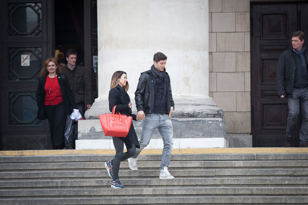 Robert i Ania Lewandowscy w Warszawie