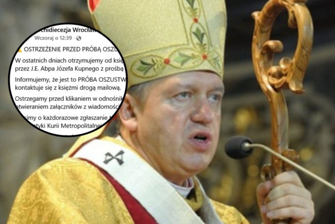 Nowy sposób przestępców. Na czym polega oszustwo na arcybiskupa?
