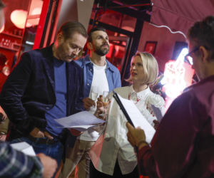 Właśnie, że tak!: Danuta Stenka, Agnieszka Żulewska, Artur Żmijewski na planie filmu