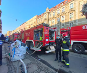 Pożar przy ul. Jagiellońskiej