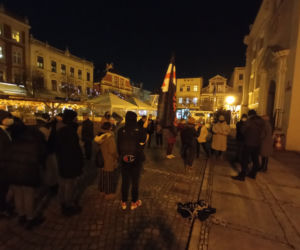 Strajk kobiet na rynku w Lesznie 
