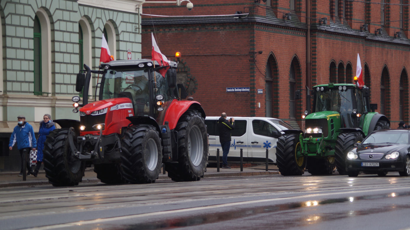 Strajk rolników w Bydgoszczy [ZDJĘIA]