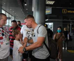 Lukas Podolski już w Zabrzu. Czekali na niego kibice