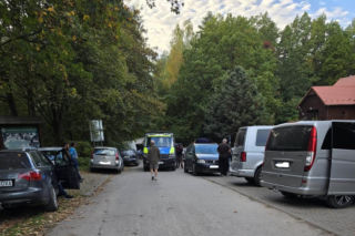 Rumuńscy grzybiarze pod Suchedniowem. Do lasu wjechała policja