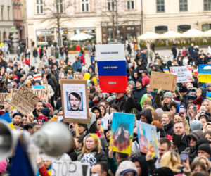 Protesty na Rynku Głównym w Krakowie