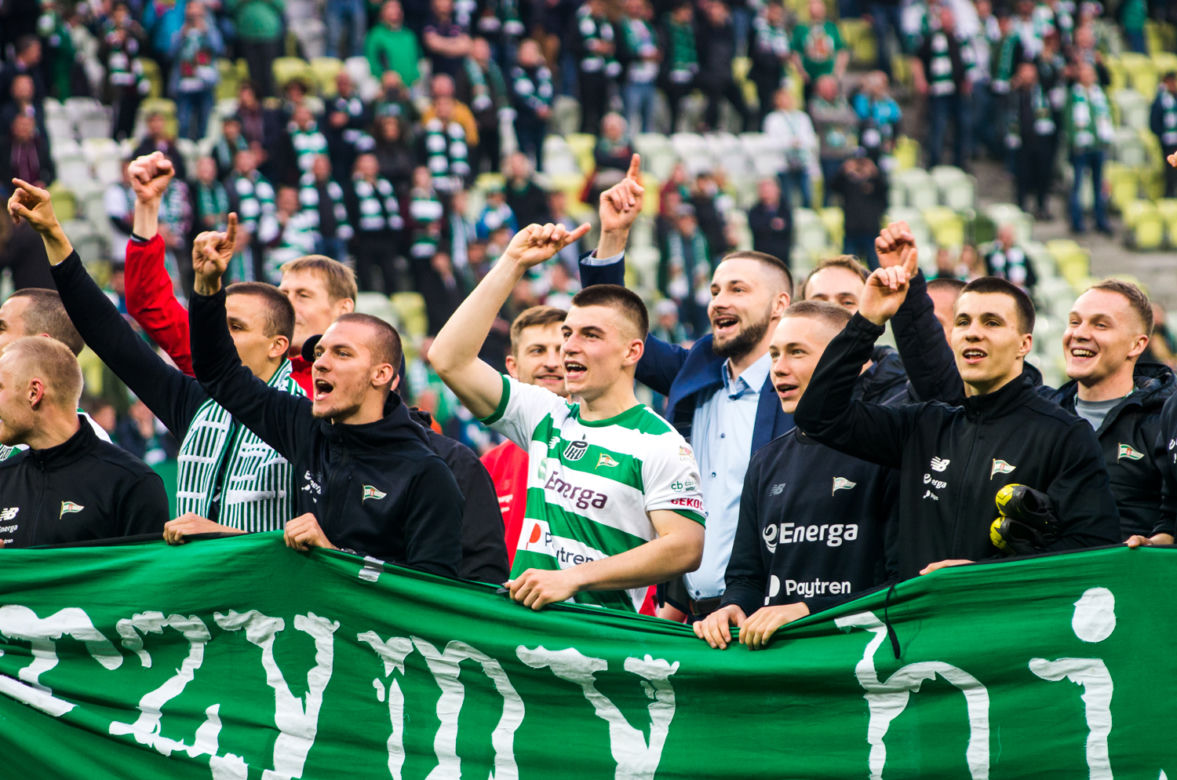 Feta piłkarzy i kibiców Lechii Gdańsk