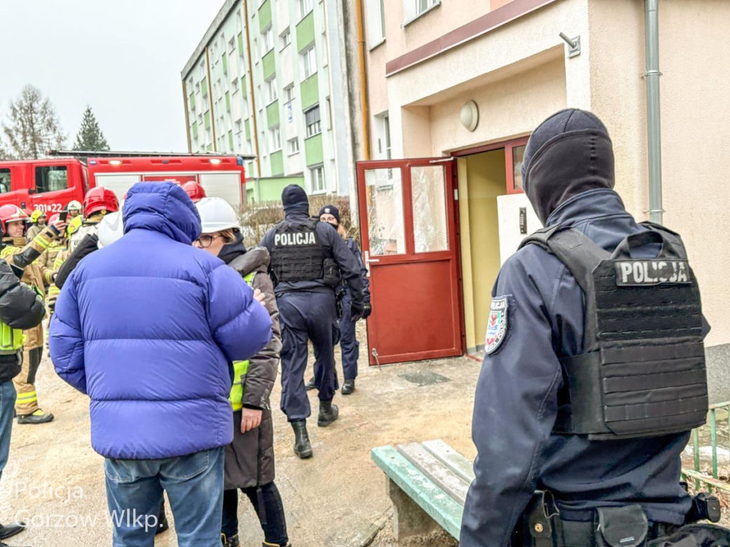 Wybuch w bloku w Gorzowie