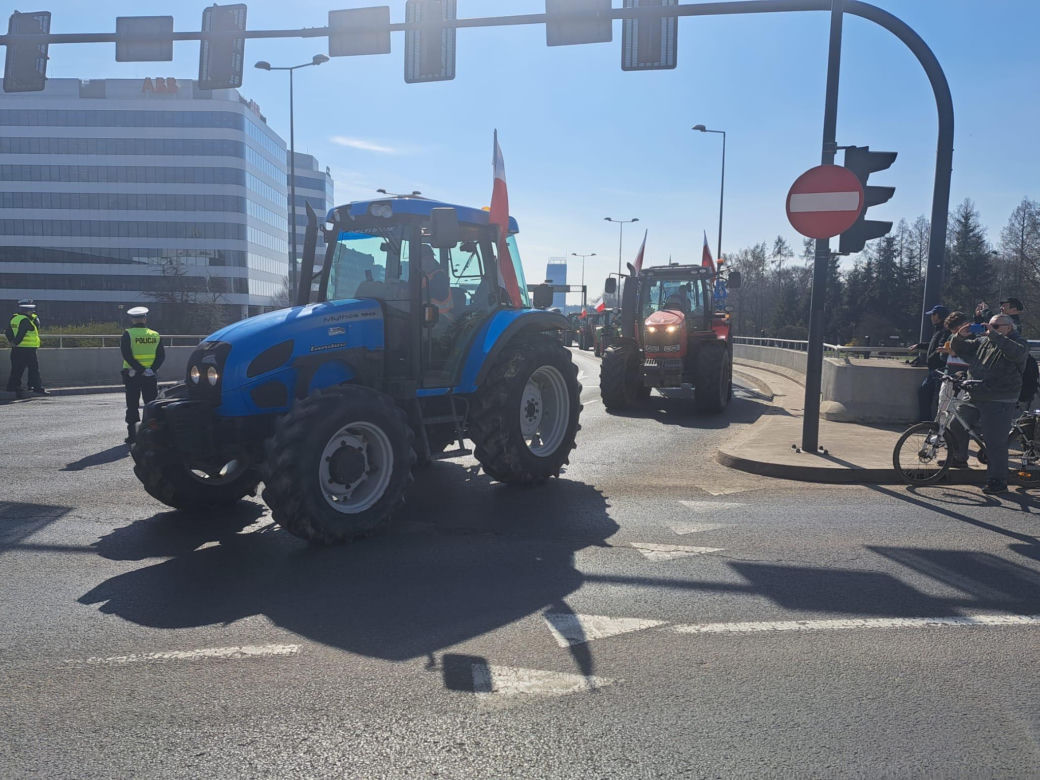 Protest rolników w Krakowie. 20.03.2024