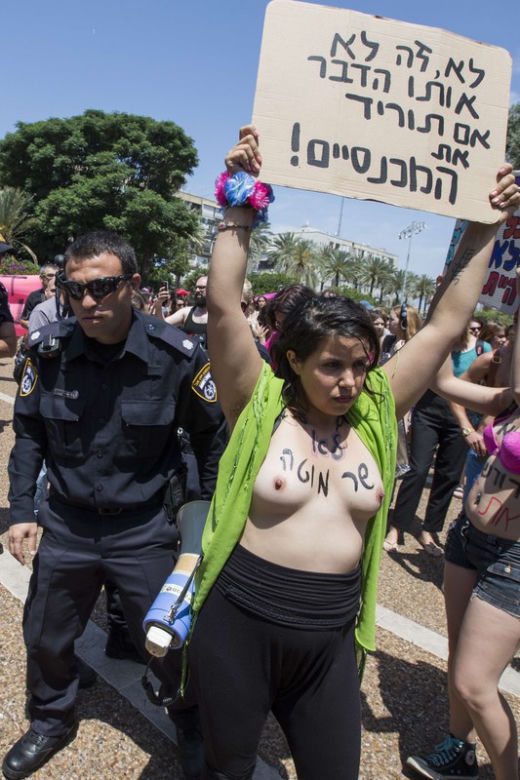 Protest Femen w Tel Awiwie
