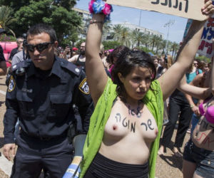 Protest Femen w Tel Awiwie