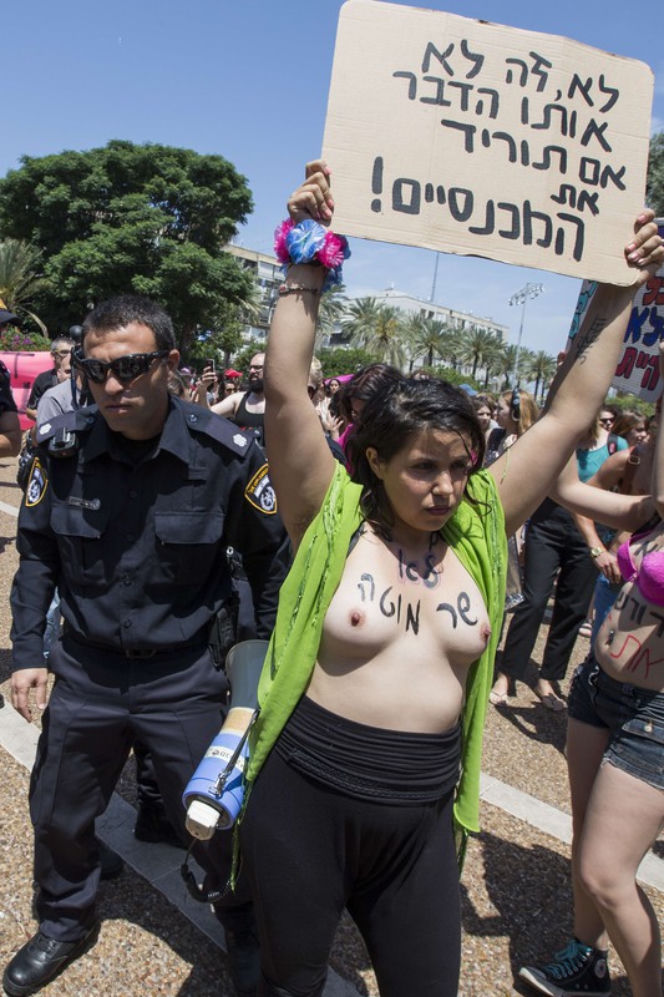 Protest Femen w Tel Awiwie
