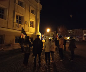 Strajk kobiet na rynku w Lesznie 