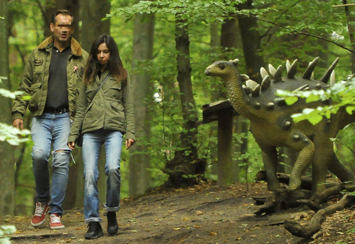 Marta Kaczyńska z mężem i synem w ZOO