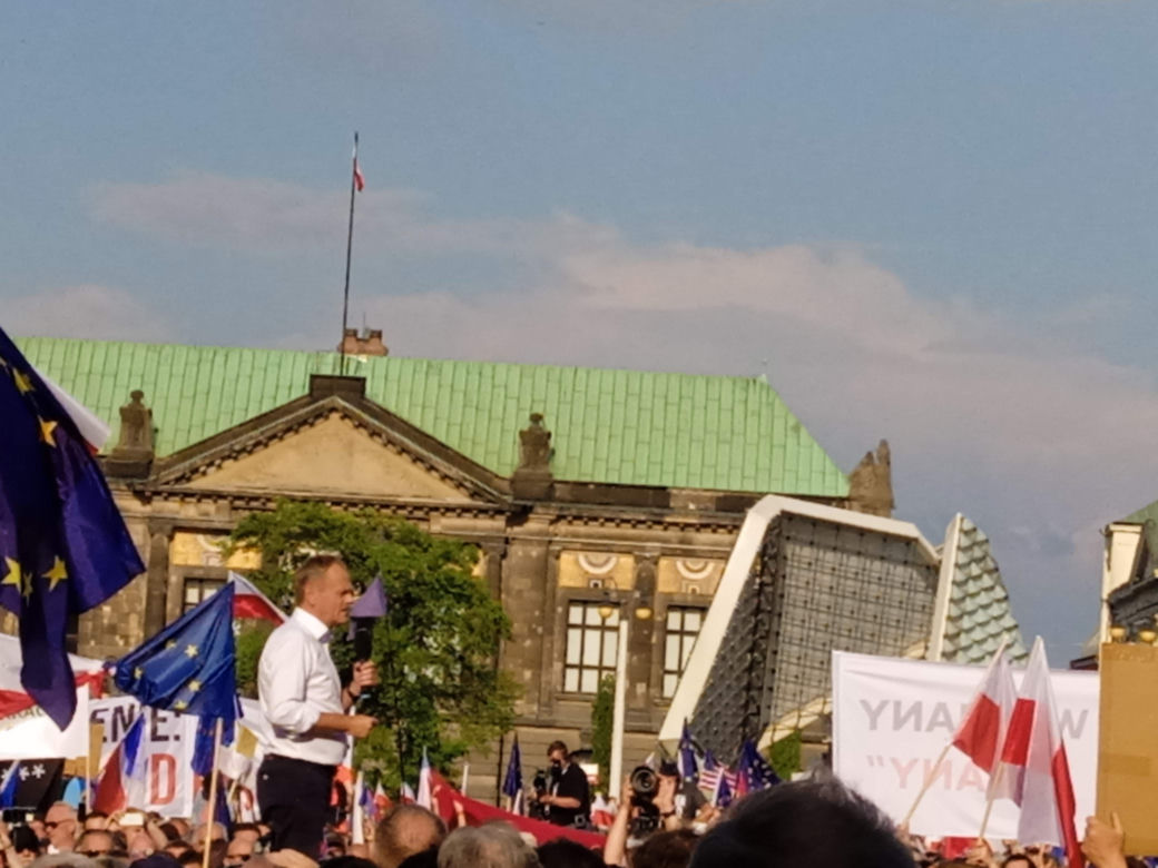 Wiec Donalda Tuska w Poznaniu