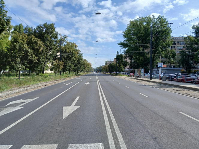 Al. Waszyngtona w Warszawie przed remontem