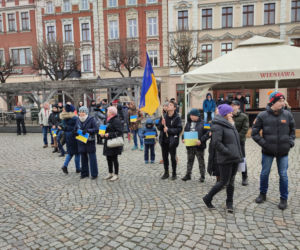Manifestacja na leszczyńskim rynku