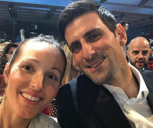 Novak Djoković i jego żona Jelena