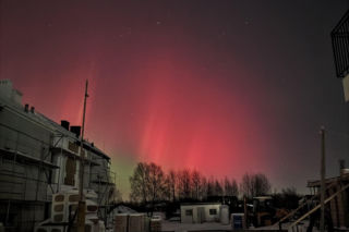 Zorza polarna nad Podkarpaciem