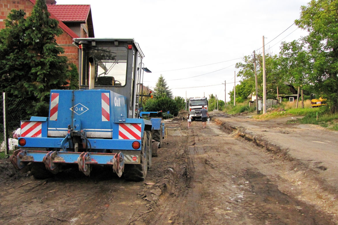 Remont ulicy Wieniawskiego w Rzeszowie (lipiec 2019)