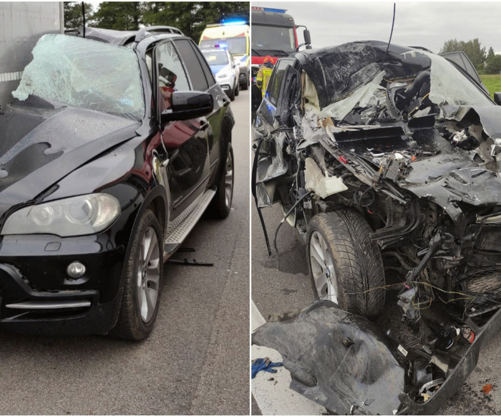 Łyse. Wystarczyła chwila nieuwagi. Zmasakrowane bmw, w środku 18-latek! [ZDJĘCIA]