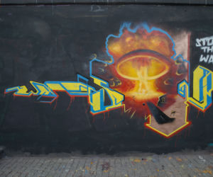 Wojna na Ukrainie. Niezwykłe murale w Warszawie