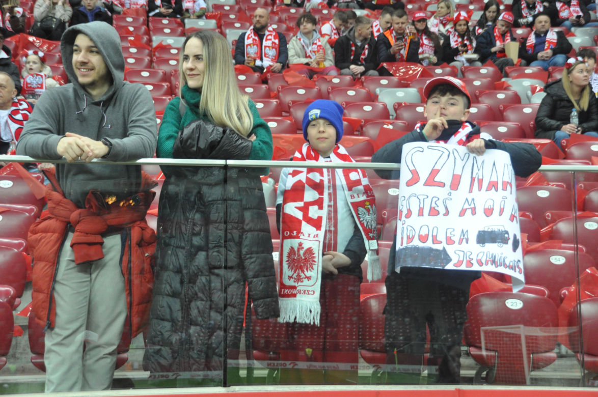 Polska - Litwa na PGE Narodowym. Zdjęcia kibiców