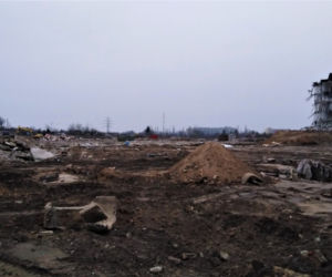 Prace wyburzeniowe w miejscu przyszłego sklepu IKEA w Szczecinie