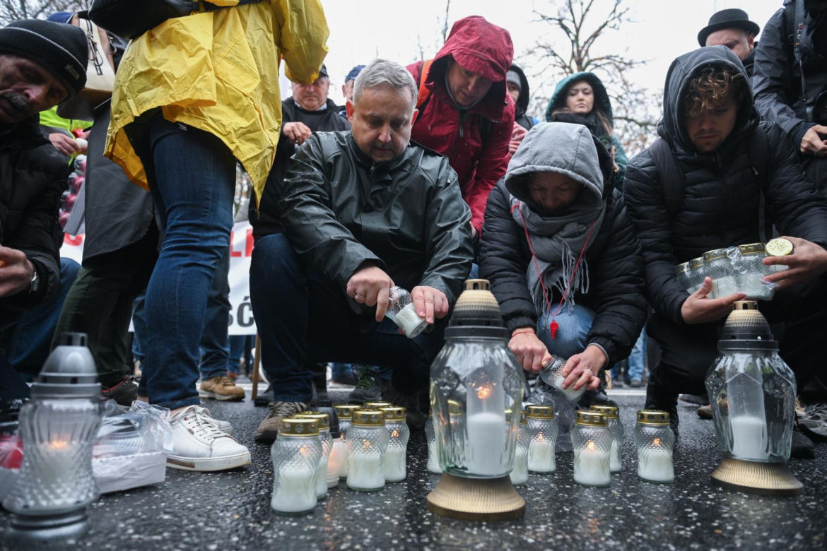 Protest plantatorów tytoniu w Warszawie (3.11.2025)