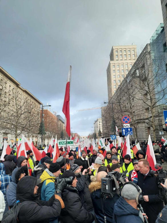 Protest rolników w Warszawie (3.01.2025)