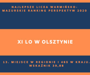 Perspektywy 2020. Najlepsze licea w województwie warmińsko-mazurskim. Zobacz RANKING TOP 20!