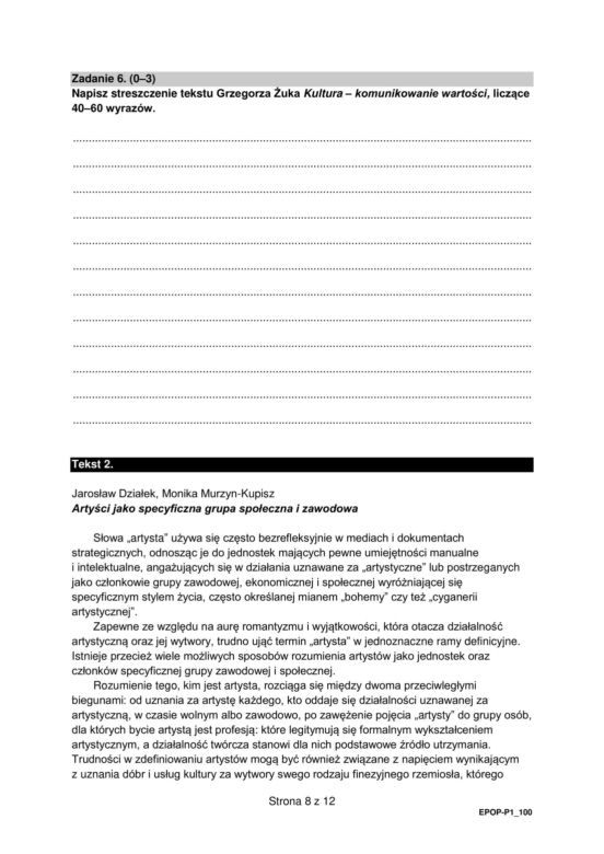Matura polski 2024 - arkusz CKE stara formuła