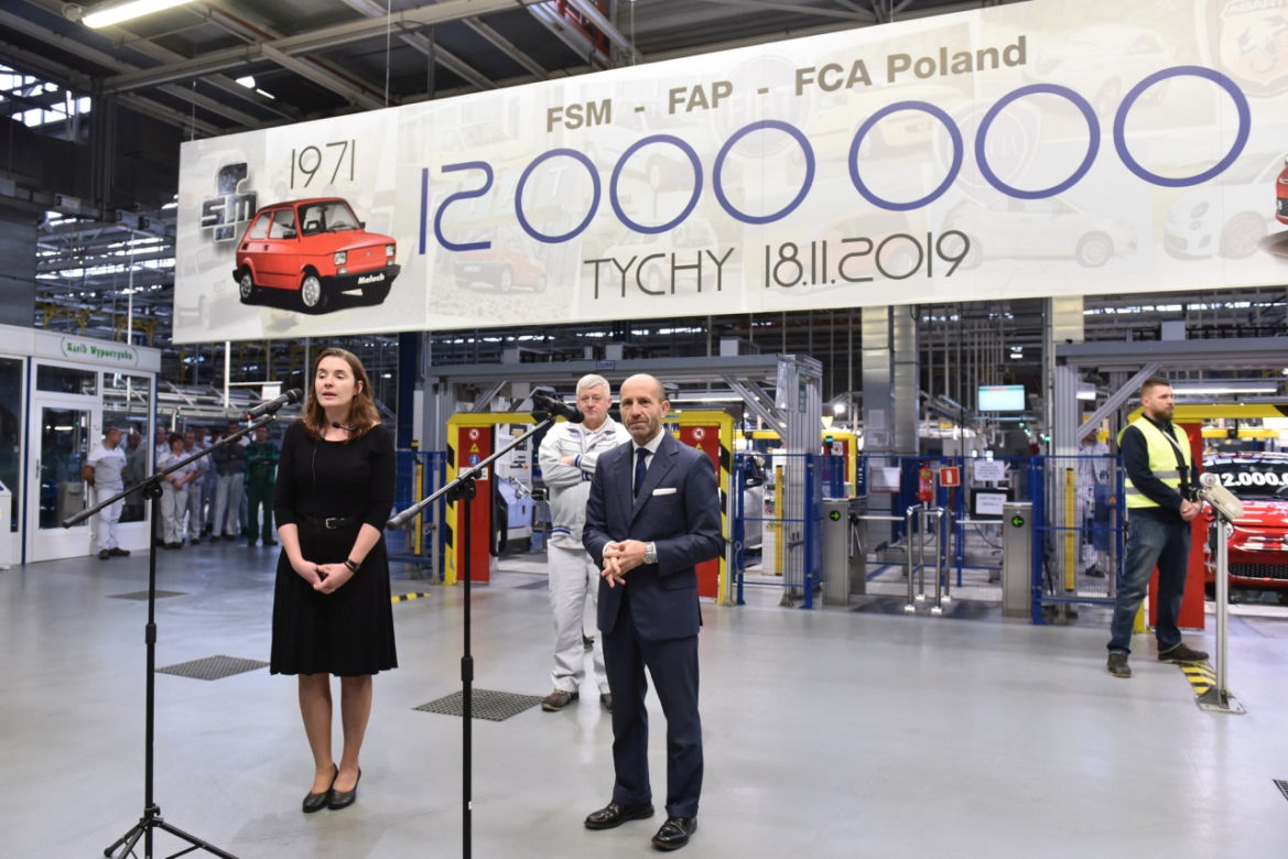 Wyprodukowano 12-milionowy samochód w fabryce Fiat Chrysler Automobiles w Tychach
