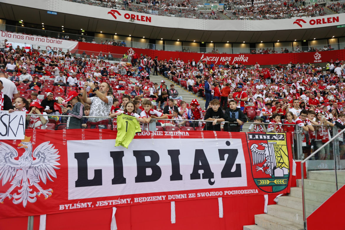 Kibice na meczu Polska - Turcja w Warszawie