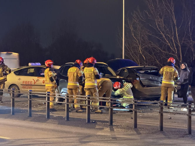 Karambol na moście Grota-Roweckiego