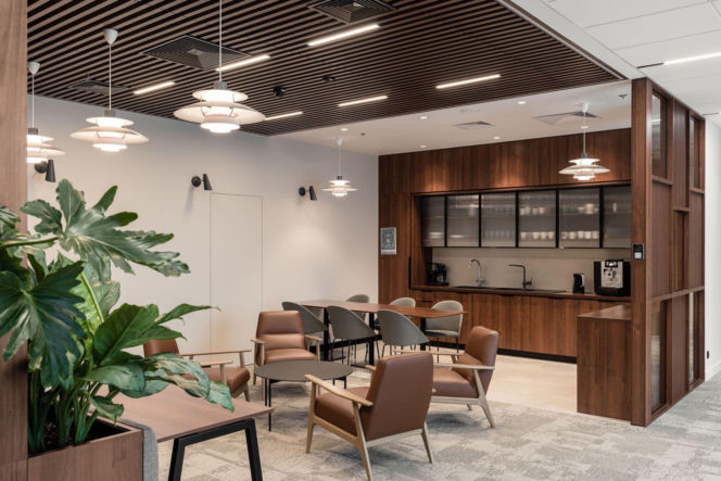 Warszawska siedziba Greenberg Traurig; projekt przestrzeni wspólnych: BIT CREATIVE