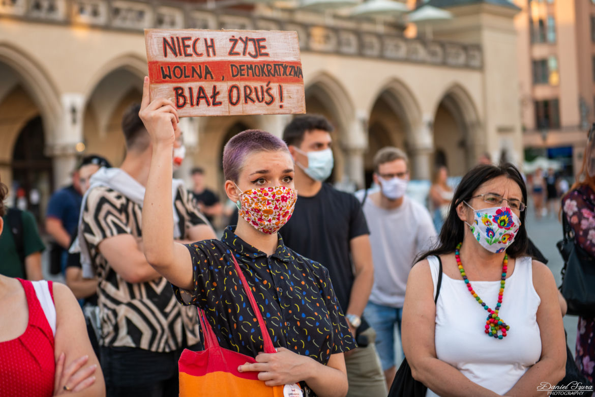 Kraków solidarny z Białorusią