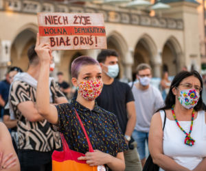 Kraków solidarny z Białorusią