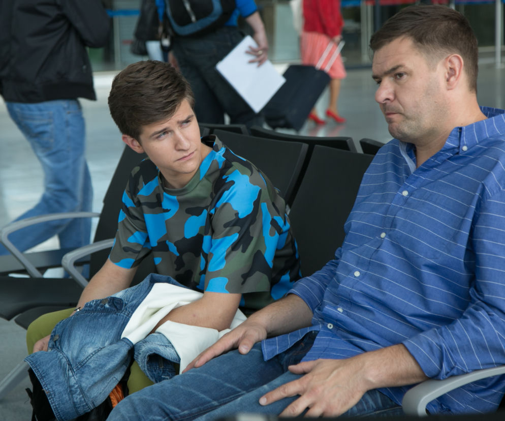 Prawo Agaty 6 sezon odc. 5. Wojtek (Tomasz Karolak), Jasiek (Maciej Dybowski),